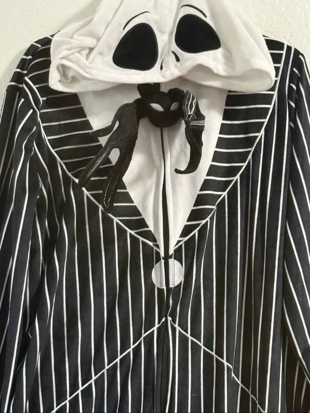 Adult Disney Jack Skellington Onesie Costume Halloween S M nightmare before Xmas